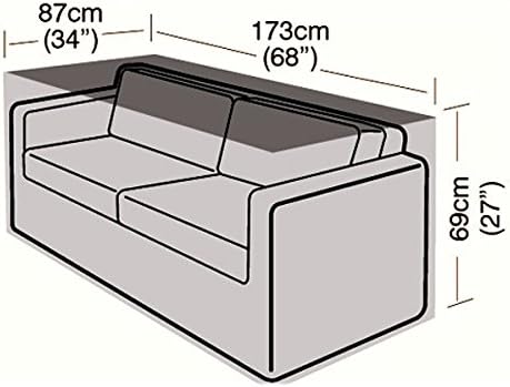 GardenFurnitureCovers.com 2-3 Seater Rattan Sofa Cover Small - 173cm