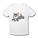 Age 4 Toddler Kids Little Boy's Girl's Tom And Jerry T-Shirt White