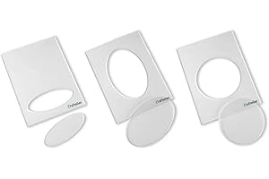 Craftelier - Embossing Diffusers Set | 6 Dimensional Diffusers for Sizzix Embossing Machine, Big Shot, Big Shot Plus, Big Shot Switch, Revolution | 3 Shapes for Scrapbooking