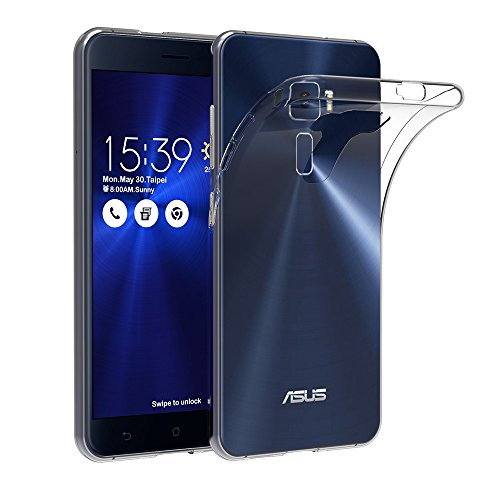 AICEK Funda ASUS ZenFone 3 ZE520KL  ASUS ZenFone 3 Funda Transparente Gel Silicona ASUS ZenFone 3 Premium Carcasa para ZenFone 3 5 2 