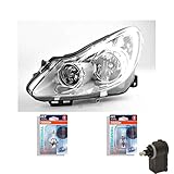 Halogenscheinwerfer links Halogen Scheinwerfer links CORSA D 07/06-12/10 chrom inkl. Motor