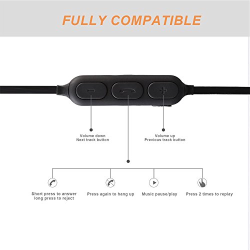 Beschoi Bluetooth KopfhÃ¶rer 4.1 In Ear Stereo OhrhÃ¶rer Kabellos AptX SportkopfhÃ¶rer magnetische Headset mit Mikrofon fÃ¼r Smartphone iPhone iPad Samsung Nexus HTC Sony