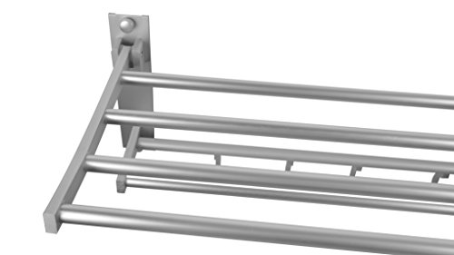 50cm Alu Handtuchhalter Badregal Wandregal Wandhandtuchhalter Bad Handtuch Regal - 4