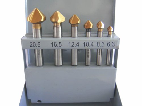 PAULIMOT Kegelsenker-Set 6-teilig titanbeschichtet