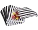 Produktbild 100 Schwarz Candy Stripe Paper Bags 175 mm x 225 mm – 17,8 x 22,9 cm