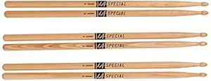 LA Specials by Promark 5A Hickory Drumsticks, 3-pack