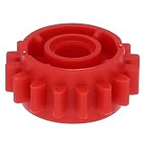 LEGO Technik - 10x rotes Zahnrad 16 Z�hne mit Fang auf beiden Seiten - LEGO