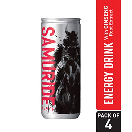SAMURIDE - Ginseng Based Energy Drink, 4 x 250 ml