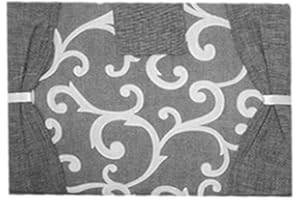 Russo Tessuti Copriforno Copri Forno Cucina 46x35 B&A Fantasia Ghirigori Beige Grigio Nero -Grigio