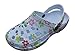 Produktbild Antonio Gartenschuhe Dynamic Damen Superleicht Hausschuhe Fashion Desing Clogs Schlappen Badeschuhe Gummi Gartenclogs Clocks (38, Bunt (Blume))