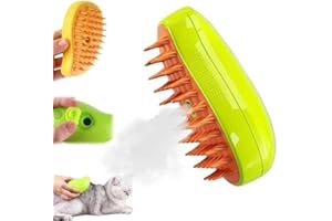 SEANTIE Steamy Cat Brush 2024 - Cepillo de vapor para gatos 3 en 1, cepillo de pelo de gato para eliminar el pelo enredado y suelto, para pelo largo y corto