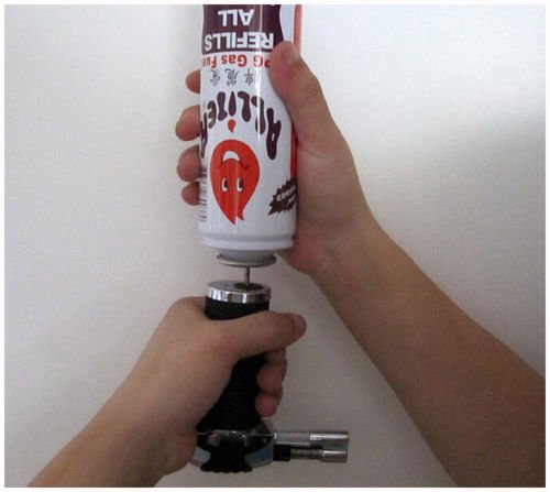 Ammiy® Multi-Funktions-Gas-Fackel-Butan-Brenner-automatische Zündung Camping Schweißen Flamethrower Grill im Freien - 7