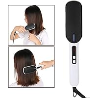 Cepillo de Pelo Recto, Plancha de Pelo, para Enderezar el Cabello, con LED