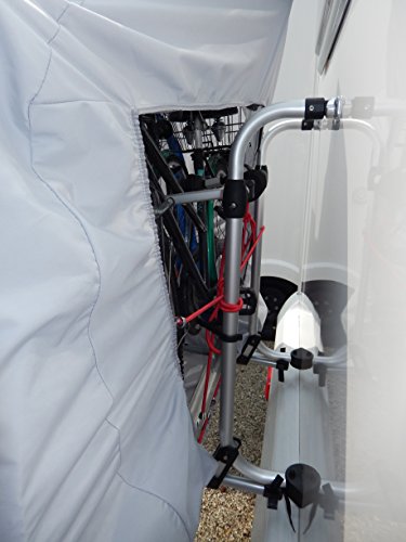 Hindermann Fahrradschutzhülle Basic Zwoo für 3 Fahrräder, inkl. Reflexionsstreifen, Bikecover - 2