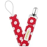 Itaar Pacifier Clip Schnullerketten Schnullerband aus Baumwolle 4 Stück - 4