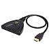 Produktbild KOBWA HDMI Switch 4 K – 3-Port-4 K * 2 K HDMI Switcher Splitter – High Speed Pigtail Kabel – Drei Eingang und einem Ausgang – Unterstützt 4 K, Full HD 1080p, 3D