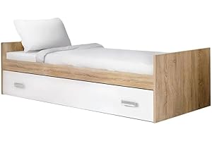 Shiito | Modelo Portobello - Cama Nido con Frontal | Acabado en Cambria-Blanco