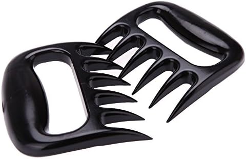 MYNC - 2Pcs Set Left Right Professional Easy Grip BBQ Oven Grill Salad Mixer Meat Claws Forks Bear Handler Paws - Perfect for Handling and Shredding Beef, Lamb, Chicken, Pork, Turkey etc.