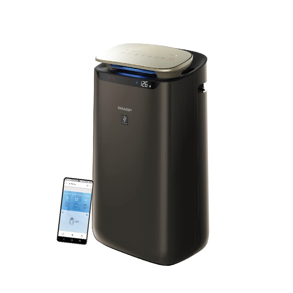 SHARP Air Purifier for Room FX-J80M-H with Plasmacluster (Removes Bacteria, Virus, Odor, Mold, VOCs) I WiFi I HEPA H14 & Carbon & Pre Filter| I Traps 99.97% Pollutants I 680 Sq. Ft. (680 Wi Fi)