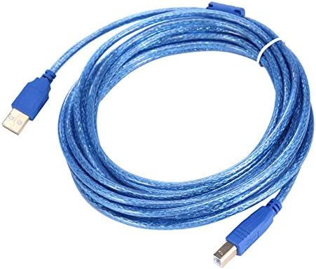 Widewing USB 2.0 Printer Cable 16 Feet Type A Male to B Male High Speed Scanner Cable(16ft/5m)