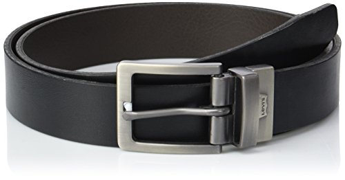Levi's LEVIS FOOTWEAR AND ACCESSORIES BIG Bend Ceinture, Noir (Regular Black 59), 110 Homme