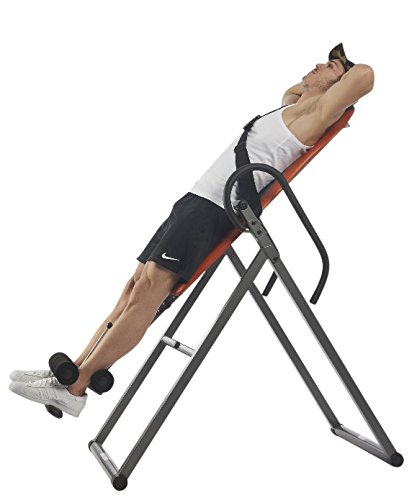 body coach Schwerkrafttrainer 28550 – Inversionsbank Rückentrainer verstellbarer Neigungswinkel Inversionstisch mit Sicherheitsgurt klappbar – 147-198 cm Größe bis 100 kg belastbar - 9