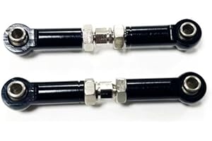 tieedhfu Lenkgestänge aus Aluminiumlegierung für 1/14 MJX 14209 14210 Hochleistungs Lenkgestänge für Hyper Go 14210, Schwarz