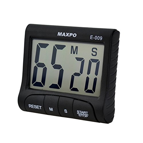 Ckeyin ® Küchentimer „Countdown“, großes Digitaldisplay, schwarz - 4
