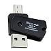 Produktbild InSenseOTG Micro USB to USB 2.0 Micro SD TF Card Reader Adapter for Phone (Black)