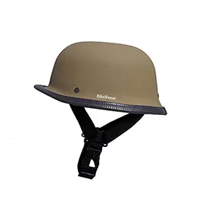 BikenWear German Style Half Helmet (m, Khaki)