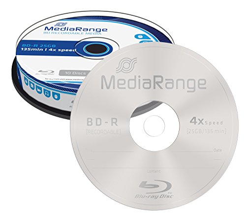 MediaRange MR495 – BD-R Blu-ray Disc 25GB 4x Speed, 10 Stück - 3