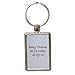 Chunky Silver Tone Baby Scan Keyring With Personalised Message On The Reverse