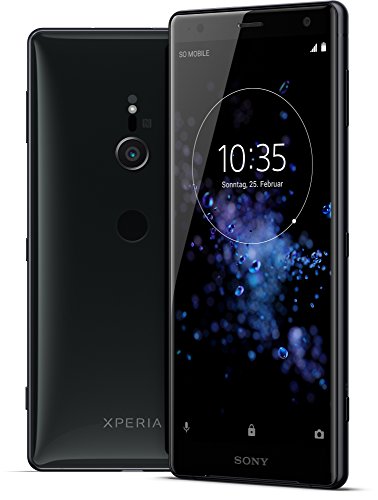 Sony Xperia XZ2 Smartphone (14,5 cm (5,7 Zoll) IPS Full HD+ Display, 64 GB interner Speicher und 4 GB RAM, Dual-SIM, IP68, Android 8.0) Liquid Black - Deutsche Version