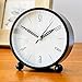 Produktbild LTOOD Europäische wecker stumm Retro tischuhr Uhr Metall Europäische kreative nachttischuhr kann aufgehängt schüler Leuchtend, schwarz (mit Leuchtend)