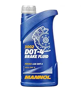MANNOL 3002 DOT-4 Synthetic Brake Fluid Imported from Germany 1 Litre DOT 4 Synthetic Brake Fluid
