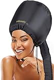 Bonnet Hood Hair Dryer Attachment - Soft Adjustable Hooded Bonnet for Hand Held Hair Dryer - Mask Cap for Drying Styling Curling Deep Conditioning-Soft Adjustable Large Hood Bonnet