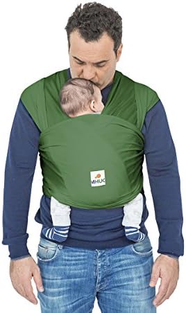 MHUG Bamboo Baby Wrap, Ecological and Natural in 100% Organic Bamboo Fibre, Made in Italy and Certified by The Oeko-Tex Standard 100, Kiwi, Green Color