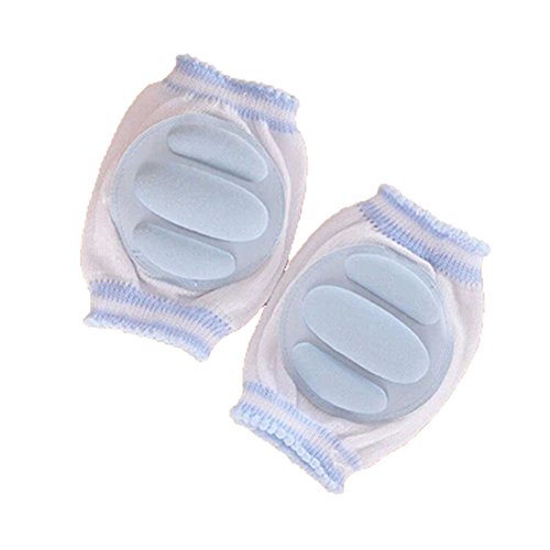 Kids Baby Short Kneepad Safety Knee Pad Reticular Crawling Protector(Blue)