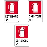 Cartello estintore carrellato numero - Segnaletica - Coop Global Service