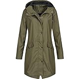 iHENGH Neujahrs Karnevalsaktion Damen Winter Jacke Dicker Warm Bequem Parka Mantel Lässig Reißverschluss Outdoor Plus Wasserdicht mit Kapuze Regenmantel Winddicht