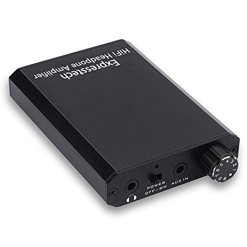 Expresstech @ KopfhÃ¶rer-VerstÃ¤rker Tragbar KopfhÃ¶rerverstÃ¤rker Stero Cinch Mini-Stereo-Audio VerstÃ¤rker Digital Signal Endstufe Elektrische Digital Signal Amplifier mit 3,5mm Audio Buchsen Ausgang fÃ¼r Lautsprecher Auto KFZ PKW Motorrad Tablet PC Smartphone TV iPhone iPad iPod Notebooks usw