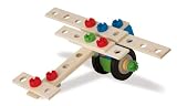 HEROS 100039038 – Constructor, Kran 170-teilig – Holz-Konstruktions-Set – 7 verschiedene Modelvarianten baubar – Made in Germany - 10