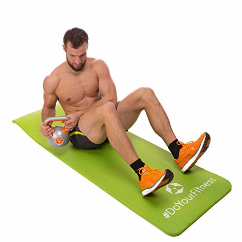 Fitnessmatte ideal für Pilates, Gymnastik, Heimsport und Yoga ab 0,8cm Dicke bis ca. 2cm / Maße 183×61 bzw 190×100 / In vielen Farben erhältlich ( navyblau schwarz grün pink türkis grau lila ). Perfekt für empfindliche Personen – sehr weich – auch zum Balance-Training verwendbar. Die ideale Yogamatte / Sportmatte / Sportunterlage / Gymnastikmatte / Pilatesmatte / Trainingsmatte - 6