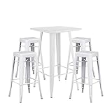 Pack de Mesa Alta LIX con 4 Taburetes Altos LIXCombina a la perfección estilo y funcionalidadTodo un icono del estilo IndustrialIdeal para zonas de bar y cocinasPresenta un acabado glossPese a que su uso está pensado para interiores, se puede usar en el exterior siempre que se sigan los cuidados adecuados y no se exponga a los fenómenos atmosféricos Para más información, consulta el producto unitario