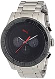 Puma Herren-Armbanduhr Fast Track Chronograph Quarz Edelstahl PU102821004