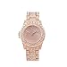 Produktbild LMCYP Damen Quarz Metall und Alloy Casual Watch Gypsophila DREI-Farben hochwertige Legierung Uhr Mode Persönlichkeit Uhr (Farbe : Roségold)