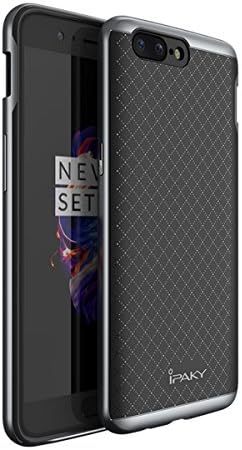 Oneplus 5 Case, Ipaky Case Protector Oneplus 5 Frame Bumper Case Oneplus 5 Ultra Slim Case Cover, Grey