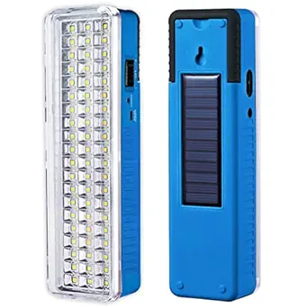 Pick Ur Needs Rechargeable 60 SMD Brightest in Built Solar Panel Home Emergency LED Light