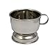 High Quality Shaving Mug Bowl with Metal Base and Handle - 7 cm - Stainless Steel