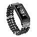 Produktbild jieGREAT  Uhrenband Räumungsverkauf  , Für Fitbit Charge 3 Ersetzen Sie Uhrenarmband Perlen Armband Schmuck Armband Strap (schwarzes)